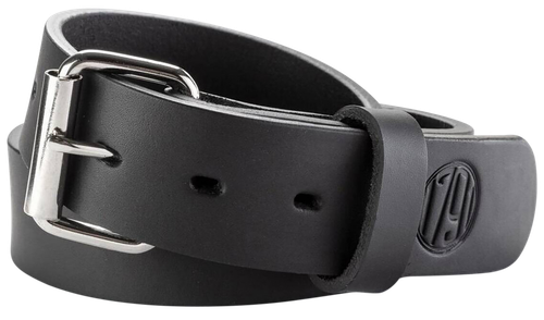 1791 Gunleather BLT014246SBLA 01  Gun Belt Stealth Black Leather 42/46 1.50" Wide Buckle Closure