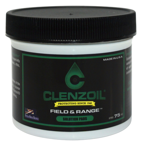 Clenzoil 2014 Field & Range Patch Kit .50 Cal/12 Gauge Cotton Wipes 75 Per Pkg