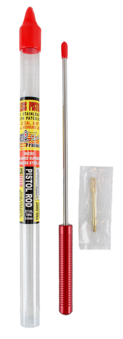 Pro-Shot 1PS82226 Micro-Polished Cleaning Rod .22 Cal & Up Pistol 8" Stainless Steel w/Swivel Handle