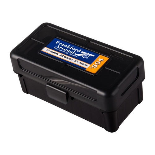 22 HORNET, 30 M1 #504 HINGE-TOP AMMO BOX 50 CT.