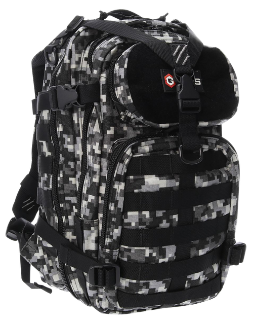 GPS Bags T1611BOBGD Bugout Bag Tactical Gray Digital 600D Polyester 2 Handguns
