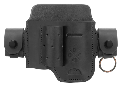 1791 Gunleather HDASLFBLKA EDC Heavy Duty Action Snap OWB Black Leather Belt Loop Ambidextrous