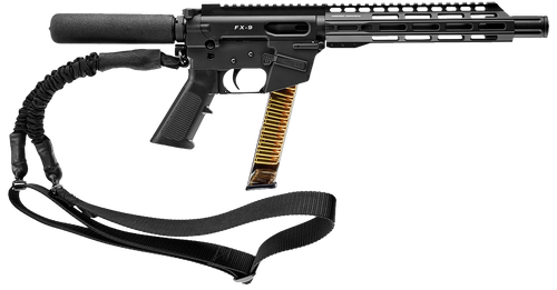 FREEDOM ORDNANCE FX9P10T FX9  9mm Luger 31+1 10" Black Nitride Stainless Steel Barrel, M-LOK Handguard, Black Anodized Aluminum Picatinny Rail Receiver, Black Pistol Tube, AR15 Grip, Right Hand