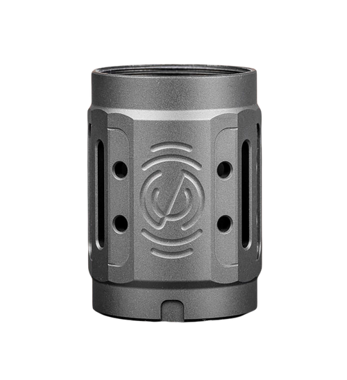 SilencerCo AC5447 Alpha MAAD Brake 2.0 Black Anodized Aluminum 2" OAL 1.45" Diameter