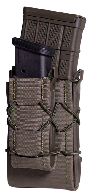 High Speed Gear 24DD00OD TACO Gen 2 Double Decker OD Green Nylon Laminate MOLLE Mount Pistol/Rifle