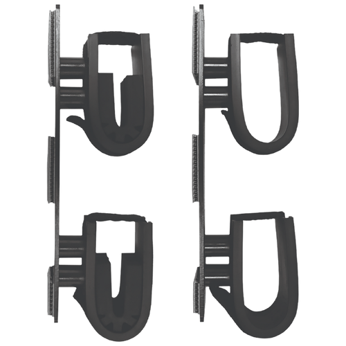 Rugged Gear 10040 Dual Lock Gun Holder Black Metal 2 Pack