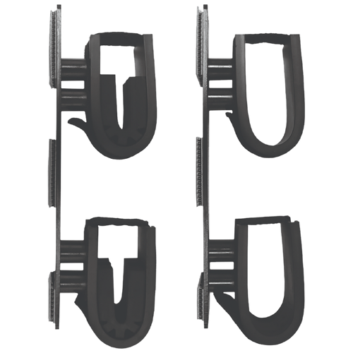 Rugged Gear 10040 Dual Lock Gun Holder Black Metal 2 Pack