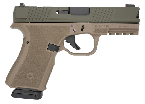 Black Rain Ordnance FL9MMFDEOD   Compact Frame 9mm 15+1 4" Stainless Steel Slide