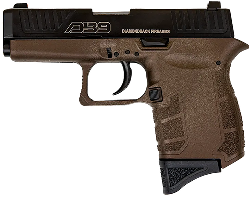 Diamondback DB0200P071 DB9 Gen4 Micro-Compact Frame 9mm Luger 6+1, 3.10" Stainless Steel Barrel, Black Nitride Serrated Stainless Steel Slide, Midnight Bronze Polymer Frame & Grip