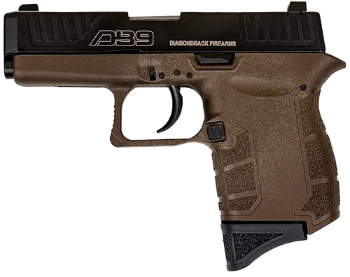 Diamondback DB0200P071 DB9 Gen4 Micro-Compact Frame 9mm Luger 6+1, 3.10" Stainless Steel Barrel, Black Nitride Serrated Stainless Steel Slide, Midnight Bronze Polymer Frame & Grip