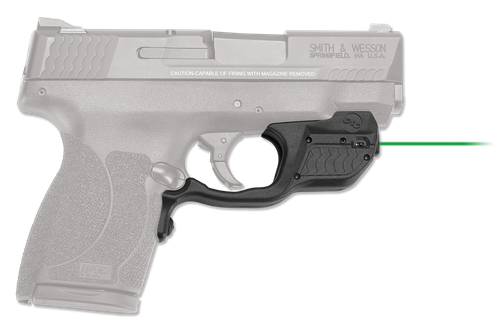Crimson Trace 0155801 Laserguard  S&W M&P Shield 45 ACP, Green Laser Black Polymer