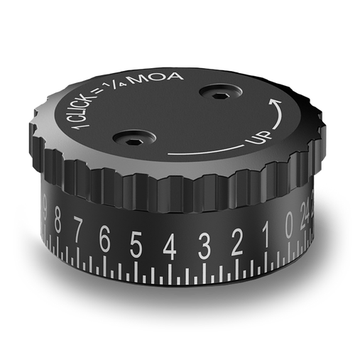 Burris 626402 Knob Synergy Advanced Exposed Black Aluminum Compatible w/ Fullfield Rifle Scope