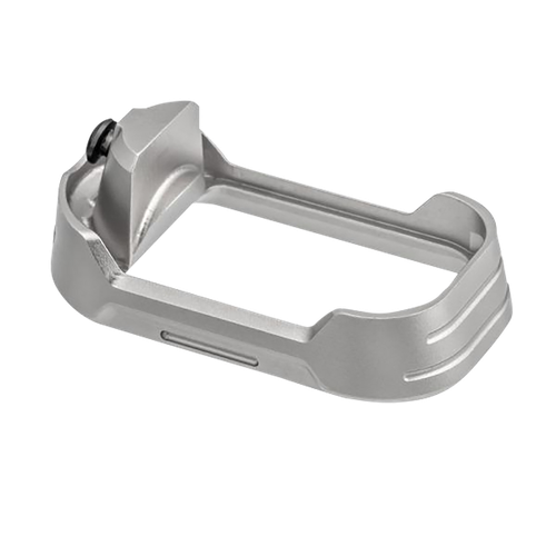 Tyrant CNC TDG17MWG3GREYBLACKSCRE  Magwell Fits Glock 17 Gen 3 Grey Aluminum