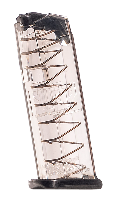 ETS Group GLK43X Pistol Mags  10rd 9mm Luger Compatible w/ Glock 43X/48 Clear Polymer
