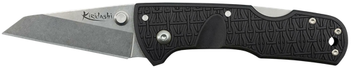 Cold Steel CS20KPL Kiridashi  2.50" Folding Sheepsfoot Plain 4116 Stainless Steel Blade/Black Griv-Ex Handle Includes Pocket Clip