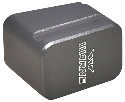 Warne MEG1754GR Magazine Extension  made of 6061-T6 Aluminum with Hardcoat Anodized Gray Finish for Glock 17, 22 Magazines (Adds 5rds 9mm Luger, 4rds 40 S&W)