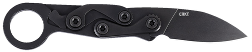 CRKT 4050K Provoke EDC EDC 2.47" Folding Black Oxide Plain Satin D2 Steel Blade, Black Aluminum Handle