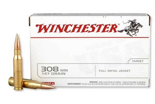 USA White Box .308 Win FMJ 147gr 60/Bx