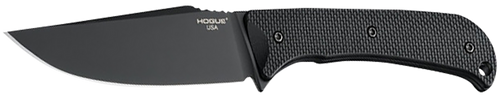 Hogue 35854 Extrak  XL 3.90" Fixed Clip Point Plain Black Cerakote CPM M4 Tool Steel Blade, Black Textured G10 Scales Handle