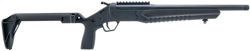 Rossi LWC300B-BKFS LWC  300 Blackout Single Shot 16.50" Black Oxide Threaded Barrel, Black Picatinny Rail Alloy Steel Receiver, Folding Black Polymer Stock