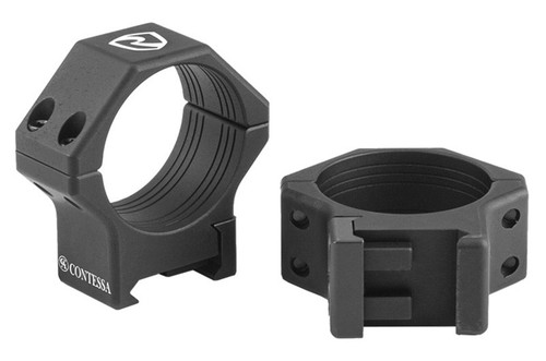 Riton 34MM Light Picatinny Rings, 8MM