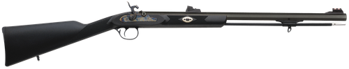 Traditions R3300850 Deerhunter  50 Cal Percussion 24" Blued Octagon Barrel, Black Synthetic Stock