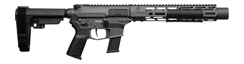 CMMG 45AEA70-TNG MkG 45 ACP 13+1 6.50" Black Nitride Threaded Barrel. Tungsten Cerakote Aluminum Receiver w/Picatinny Rail, M-LOK Handguard, Black Polymer CMMG RipBrace, CMMG Zeroed Grip, Ambidextrous
