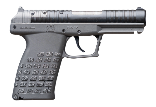 Kel-Tec PR57TNG PR-5.7  Compact Frame 5.7x28mm 20+1 4" Stainless Steel Rotary Barrel, Black Optic Ready/Serrated Slide, Tungsten Gray Frame & Textured Grip