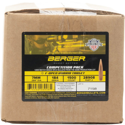 7MM (0.284'') 184GR HYBRID BOAT TAIL 1500/BOX