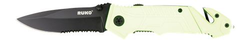 RUKO RUK0144SHG-CS   440A 3-1/4"HIVIZ GRN FOLDING