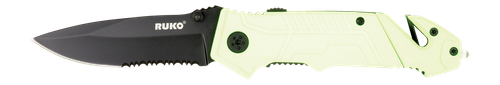 RUKO RUK0144SHG-CS   440A 3-1/4"HIVIZ GRN FOLDING