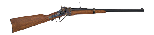 Davide Pedersoli 010S775457 1874 Sharps Calvary 45-70 Gov 1rd 22" Blued Single Shot Barrel, Color Case Hardened Receiver, Walnut Fixed Stock