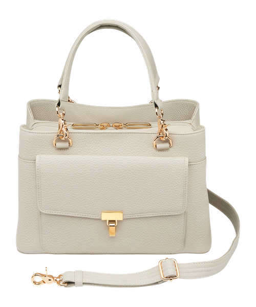 GTM GTM-32/ PB BONE   LARGE SATCHEL CROSSBODY-COW
