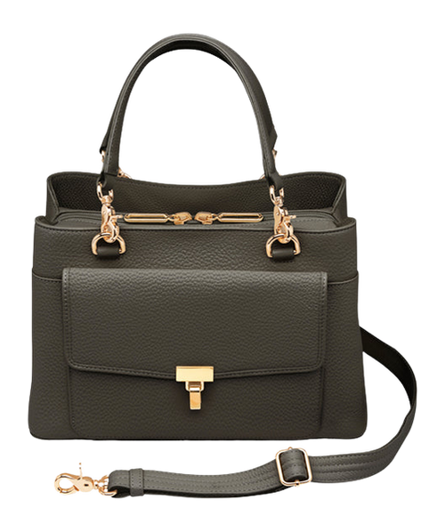 GTM GTM-32/PB BLACK   LARGE SATCHEL CROSSBODY-COW