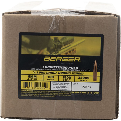 6MM 109GR LONG RANGE HYBRID TARGET 1500/BOX