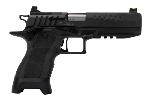 Oa Defense  2311  Full Size 9mm Luger 17+1 5" Stainless Barrel, Black Steel Optic Ready/Serrated Slide, Black Aluminum Frame w/Picatinny Rail, Black Polymer Grip, Ambidextrous