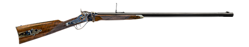 Davide Pedersoli 010S789457 1874 Q Down Under 45-70 Gov 1rd 34" Single Shot Barrel, Color Case Hardened Receiver, Oiled Walnut Fixed Stock