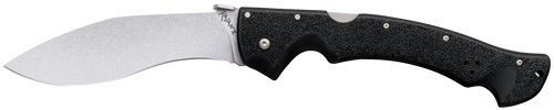 Cold Steel CS-62JL Rajah II 6" Folding Plain Stone Washed Japanese AUS-10A SS Blade/ Black Griv-Ex Handle