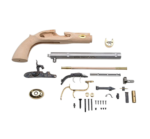 Traditions KPC50902 Trapper Pistol Kit 50 Cal Flintlock 9.75" Blued Octagon Barrel Unfinished Wood Frame Grip Sidelock Action