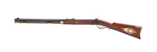 Taylors & Company 210109 Pedersoli Hawken Target 50 Cal Percussion 28" Blued Single Shot Octagon Barrel, Color Case Hardened Steel Receiver, Fixed Walnut Stock