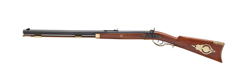 Taylors & Company 210109 Pedersoli Hawken Target 50 Cal Percussion 28" Blued Single Shot Octagon Barrel, Color Case Hardened Steel Receiver, Fixed Walnut Stock