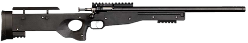 Crickett KSA2150-BLK Precision  Full Size 22 LR Single Shot 16.10" Blued Threaded Bull Barrel, Blued Crickettinny Rail Steel Receiver, Black Synthetic Adj LOP Stock