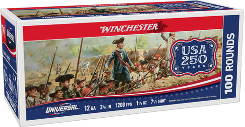 WIN UNIVERSAL 12GA 2.75 #7.5 1-1/8OZ 100/2