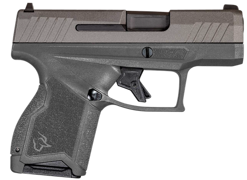 Taurus 1-GX4M93CG GX4 Micro-Compact 9mm Luger Caliber with 3.06" Barrel, 11+1 Capacity, Gray Finish Frame, Serrated Tungsten Gray Cerakote Steel Slide & Interchangeable Backstrap Grip Includes 2 Mags