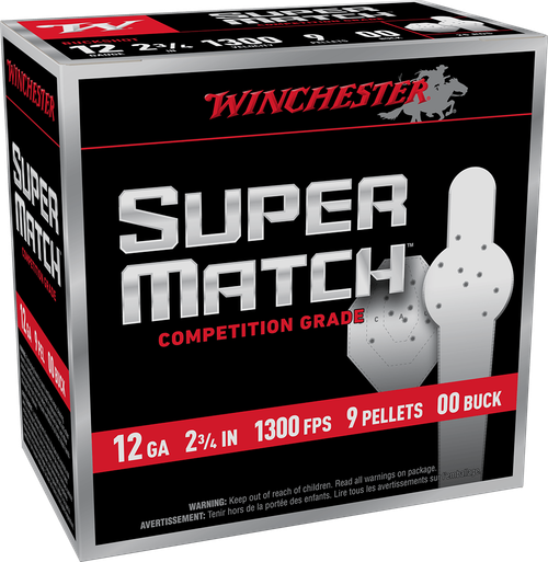 WIN SUPER MATCH 12GA 2.75 9PEL 00BUCK 25/10