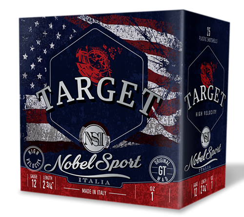 Nobel/eurosports Llc ANS121FSC75 Target  12Gauge 2.75" 1oz 7.5Shot 25 Per Box/10Case