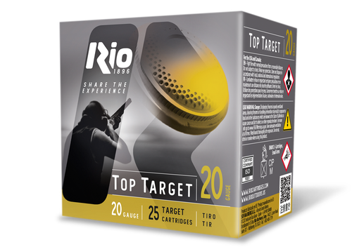 TOP TARGET 20 GA 2-3/4'' 7/8OZ #9 SHOT 1185 FPS 25/BOX