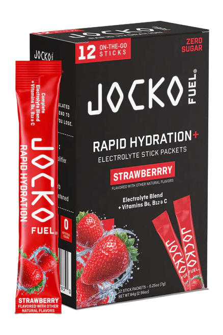 JOCKO 29283 RAPID HYDRATION POWDER STRAWBERRY 12PK