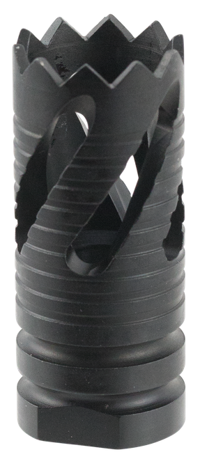 TacFire MZ10213B Thread Crown Muzzle Brake Black Oxide Steel with 5/8"-24 tpi Threads & 2.05" OAL for 308 Win AR-10