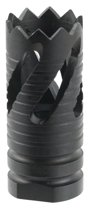 TacFire MZ10213B Thread Crown Muzzle Brake Black Oxide Steel with 5/8"-24 tpi Threads & 2.05" OAL for 308 Win AR-10